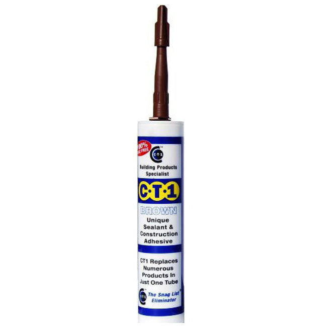 CT1 BROWN All in One Multi-purpose Waterproof Sealant & Construction Adhesive, 290ml