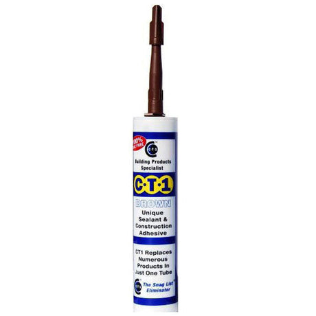 CT1 BROWN All in One Multi-purpose Waterproof Sealant & Construction Adhesive, 290ml