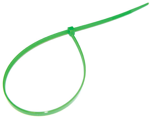 4.8 x 200 Green Cable Ties, Packed in 100's