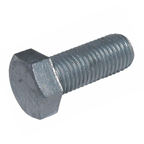 M20 x 110 Hexagon Head Set Screws High Tensile Grade 8.8 Galvanised, DIN 933