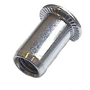 M6 Rivet Nut, Flanged, Stainless Steel A2, Grip range 0.50 - 3.0mm, Hole Size 9.1mm Bralo 037310 6009