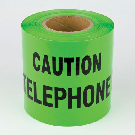 150mm x 365M Green Telephone Underground Warning Tape