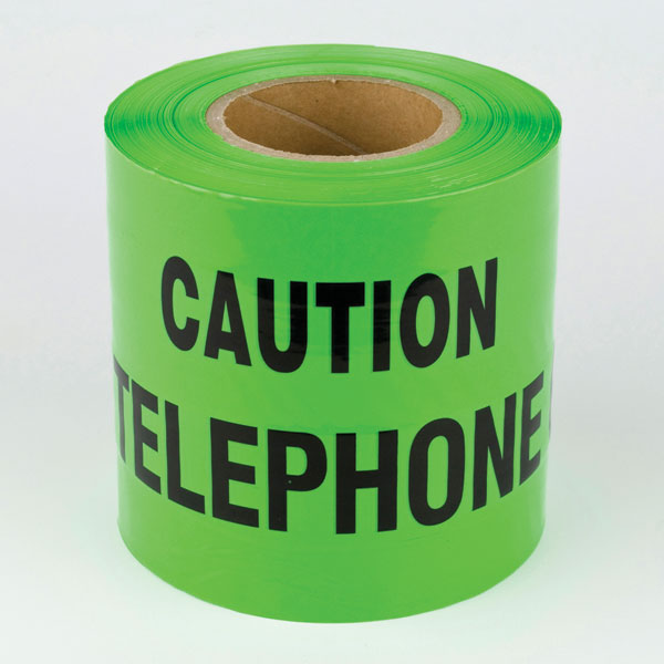 150mm x 365M Green Telephone Underground Warning Tape