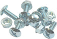 M6 x 60 Roofing Cable Tray Bolt & Flange Nut Pozi No.2 Zinc Plated