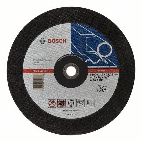 Bosch 12" x 1/8" x 7/8" Metal Cutting Flat Disc 2608600649