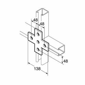 SB603+ Cross, Unistrut compatible