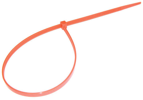 4.8 x 200 Orange Cable Ties, Packed in 100's