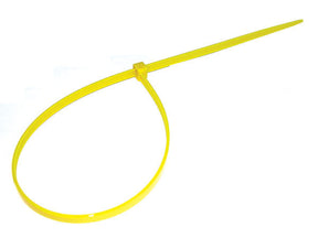 4.8 x 200 Yellow Cable Ties, Packed in 100's