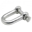 6mm Commercial D-Shackle Mild Steel Bright Zinc Plated