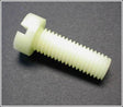 M6 x 20 Cheesehead Slotted Nylon Screw Grade 66 Natural DIN 84