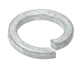 M12 Mild Steel Square Section Single Coil Spring Washer, Galvanised