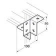 SB700 / P2346 Wing Bracket, Unistrut compatible, galvanised