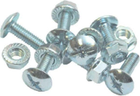 M6 x 80 Roofing Cable Tray Bolt & Flange Nut Pozi No.2 Zinc Plated