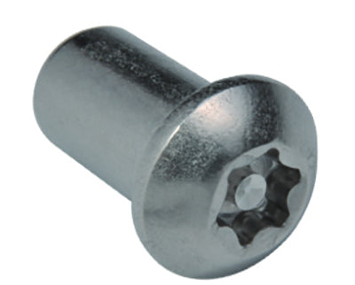 M5 x 10 Resistorx Button Head 6 Lobe Pin Barrel Nut, TX-25H Stainless Steel A2