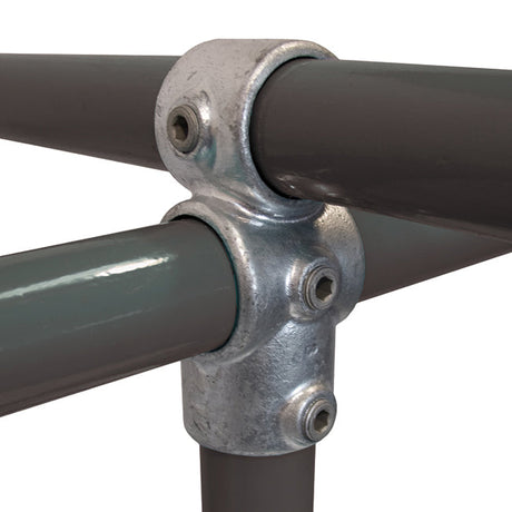Combination Socket C43 Size 5 (G20) Handrail Fitting, Galvanised 165-A27 (Kee Klamp Compatible 46-5)