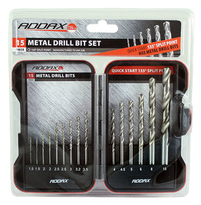 Addax Timco 15 Piece HSS Metal Drill Bit Set HSS15SET