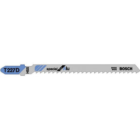 Bosch T227D 100mm Jigsaw Blade for Aluminium 0.5-1.5mm (Pack Of 5) P/No. 2 608 631 030