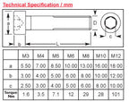 M3 x 30 Socket Cap Screw, High Tensile Grade 12.9 Bright Zinc Plated, DIN 912