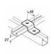 SB513 P4045 Z Bracket, Unistrut compatible, galvanised