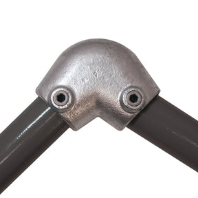 Slope Elbow C50 Size 8 (G40) Handrail Fitting, Galvanised 154-D48 (Kee Klamp Compatible 87-8)