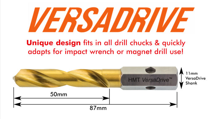 HMT Versa Drive 22mm Cobalt Drill Bit 50mm Drilling Depth 209010-0220