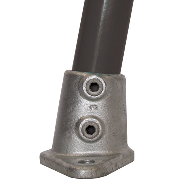Slope Base (10) C53 Size 7 (G32) Handrail Fitting, Galvanised 152-C42 (Kee Klamp Compatible 67-7)