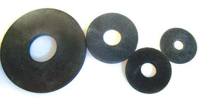 M5 x 14 x 1.5mm Black Rubber Mudguard Penny Washers