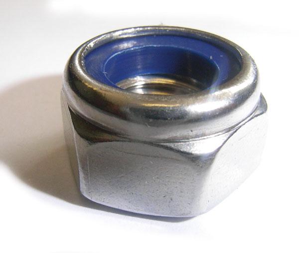 M10 Nyloc Nuts, Stainless Steel  A2 (304) DIN 985 Type T