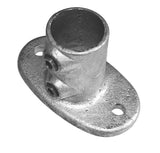 Railing Base Flange C12 Size 6 (G25) Handrail Fitting, Galvanised 132-B34 (Kee Klamp Compatible 62-6)