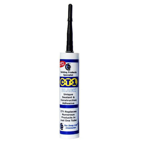 CT1 BLACK All in One Multi-purpose Waterproof Sealant & Construction Adhesive, 290ml