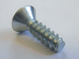 4 x 3/8" (2.9 x 10mm) Self Tapping Screw, Countersunk Pozi B, Steel Bright Zinc Plated