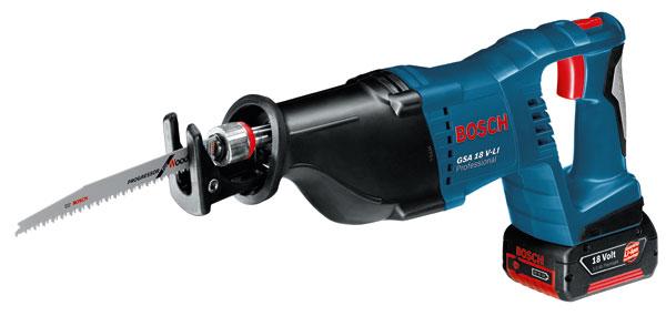 Bosch GSA 18V-LI Cordless Sabre Saw 2 x 5.0Ah batteries in an L-Boxx