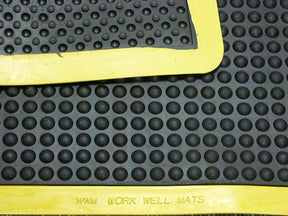 Ergo-tred Anti Fatigue Mat 900mm x 1200mm (Black / Yellow Border)