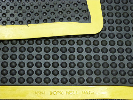 Ergo-tred Anti Fatigue Mat 900mm x 1200mm (Black / Yellow Border)