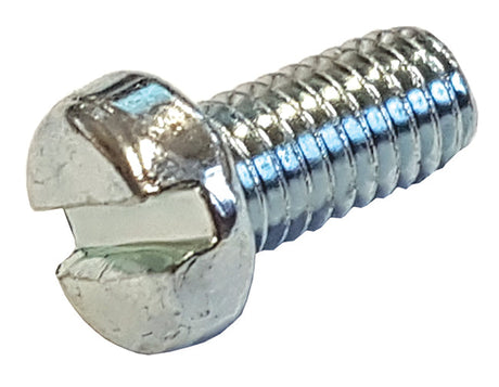 M3 x 20 Cheese Head Slot Machine Screw Mild Steel Bright Zinc Plated, DIN 84