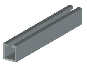 Deep Plain Channel 41.5 x 41.5 x 3.5mm, 6 Metre, Grey GRP Plastic