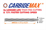 HMT 36mm Carbide Max200 TCT Broaching Cutter 200mm Drilling Depth 108050-0360