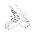 SB536 / P2108 60 Degree Acute Angle Bracket, Unistrut compatible, galvanised