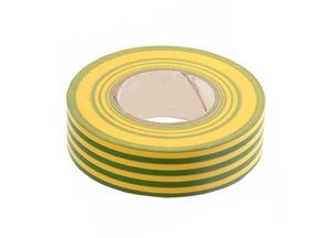 19mm x 20 Metre Insulation Tape Green/Yellow PVC