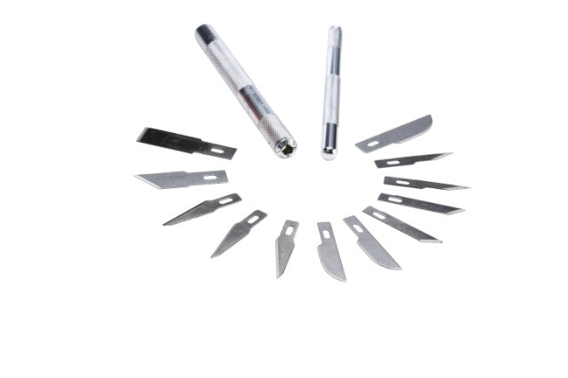 Stanley Hobby Knife Set In a Case with 12 Blades 073872