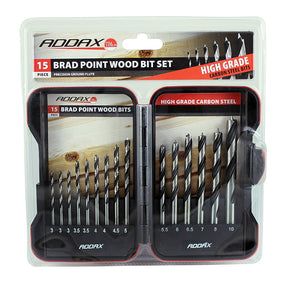 Addax Timco 15 Piece Brad Point Wood Bit Set B15SET