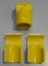Yellow 3 Way Tee Connector (In two halves) MH3WY