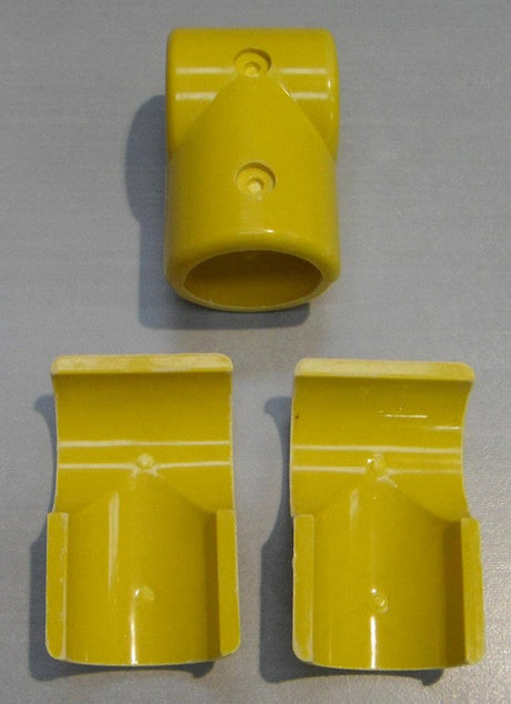 Yellow 3 Way Tee Connector (In two halves) MH3WY