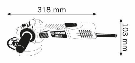 Bosch GWS 7-115 4 1/2" (115mm)  Mini Grinder 110V
