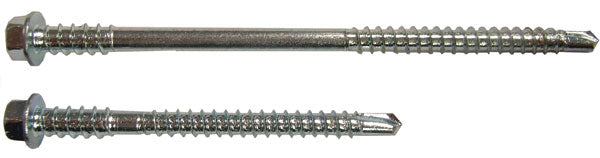 5.5 x 110 Stainless Steel Hex High Thread Self Drill Screw Light Section (for piercing steel up to 3.5mm) A2