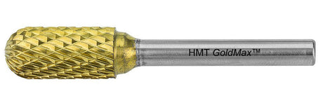 HMT Goldmax TCT Burr 6mm Bull Cylinder 6mm Shank 402020-0060