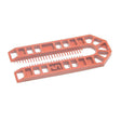 100mm x 43mm x 5mm Thick Plastic Packing Shims pack of 200 (brown), Centre slot suits M12 bolts