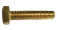 M16 x 60 Brass Hexagon Head Set Screws, DIN 933