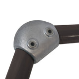 Variable Elbow C05 Size 7 (G32) Handrail Fitting, Galvanised 124-C42 (Kee Klamp Compatible 55-7)