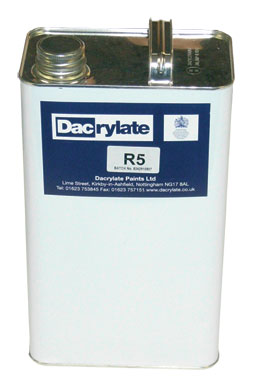 Dacrylate Thinners R5 5 Litre Can (collection / own van delivery only)